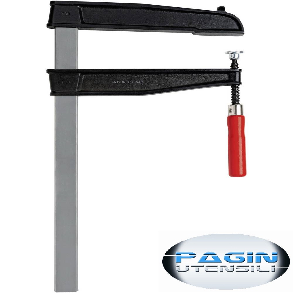 Screw clamps for large depths TGNT with high resistance wooden handle