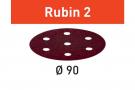 Abrasive sheet Rubin 2 STF D90/6 P40 RU2/50