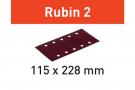 Abrasive sheet Rubin 2 STF 115X228 P100 RU2/50