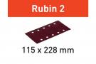 Foglio abrasivo Rubin 2 STF 115X228 P60 RU2/50