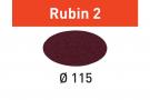 Abrasive sheet Rubin 2 STF D115 P40 RU2/50
