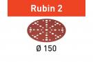 Abrasive sheet Rubin 2 STF D150/48 P120 RU2/10