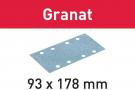 Abrasive sheet Granat STF 93X178 P220 GR/100
